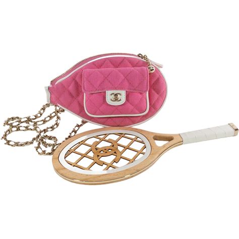 chanel tennis racket bag